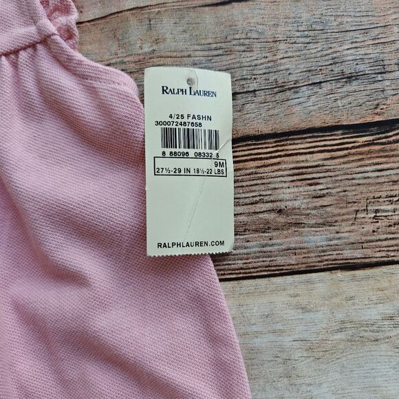 Ralph Lauren New Pink Romper and Kate Quinn Tank Onesie Size 0-3 and 9m - Picture 6 of 11